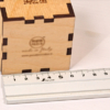 Segnatavolo con logo, numero e qr code,  assemblato a incastri - immagine 2