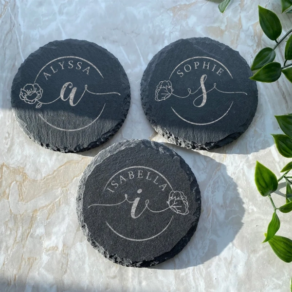 Set di Sottobicchieri in Ardesia Personalizzati - immagine 6