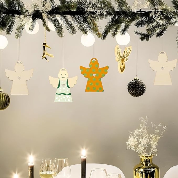 Angeli  Natalizi in legno personalizzabili - immagine 4