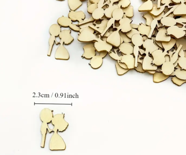 Sagome in legno Sposi Docrafts - immagine 4