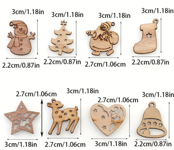 Kit Sagome in legno a tema Natale Docrafts - immagine 5