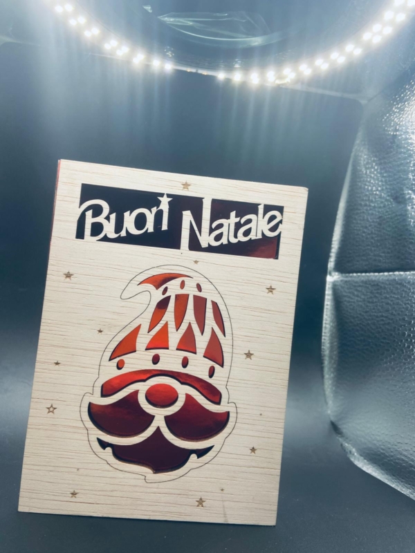 Biglietto Auguri  Personalizzato in Legno con Busta - immagine 9
