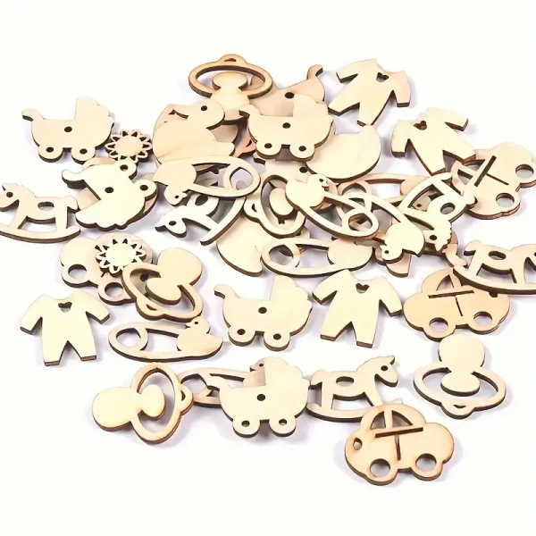 Kit Sagome  in legno a tema Baby Docrafts - immagine 4