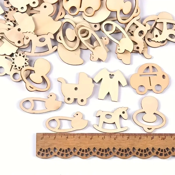 Kit Sagome  in legno a tema Baby Docrafts - immagine 3