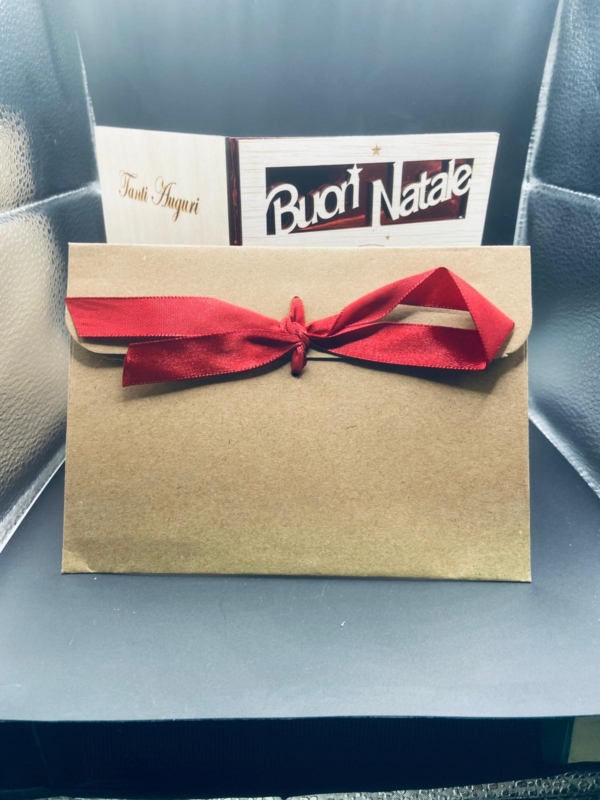 Biglietto Auguri  Personalizzato in Legno con Busta - immagine 6