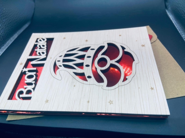 Biglietto Auguri  Personalizzato in Legno con Busta - immagine 8