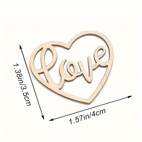 Kit Scritte in legno Love Docrafts - immagine 2