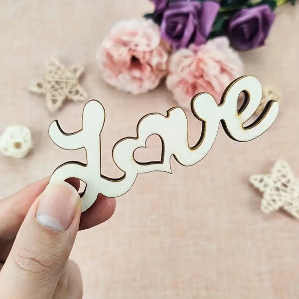 Kit Scritte in legno Love Docrafts - immagine 4