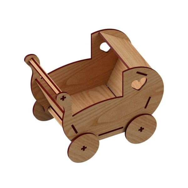 PASSEGGINO IN LEGNO PERSONALIZZABILE CON NOME - immagine 7
