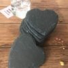 Sottobicchiere in Ardesia Naturale  a Forma di Cuore  - 4 pezzi - immagine 5