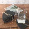 Sottobicchiere in Ardesia Naturale  a Forma di Cuore  - 4 pezzi - immagine 8