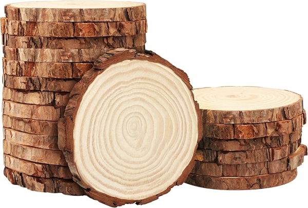 Dischetti sottobicchieri  di legno personalizzati  10 cm